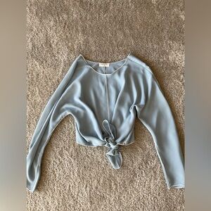 Babaton by Aritzia Front-Tie Blouse
